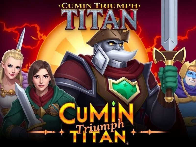 Cumin Triumph Titan Official Artwork Cumin Triumph Titan game banner featuring main characters